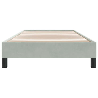 Boxspringbed zonder matras 80x210 cm fluweel lichtgrijs