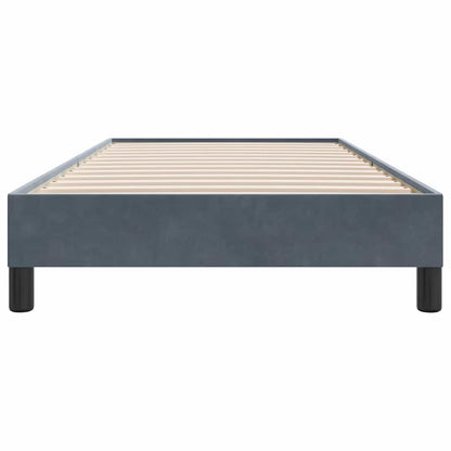 Boxspring zonder matras fluweel donkergrijs 80x210 cm