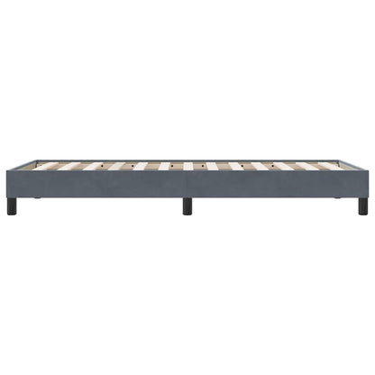 Boxspring zonder matras fluweel donkergrijs 80x210 cm