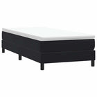 Box spring without mattress velvet black 80x210 cm