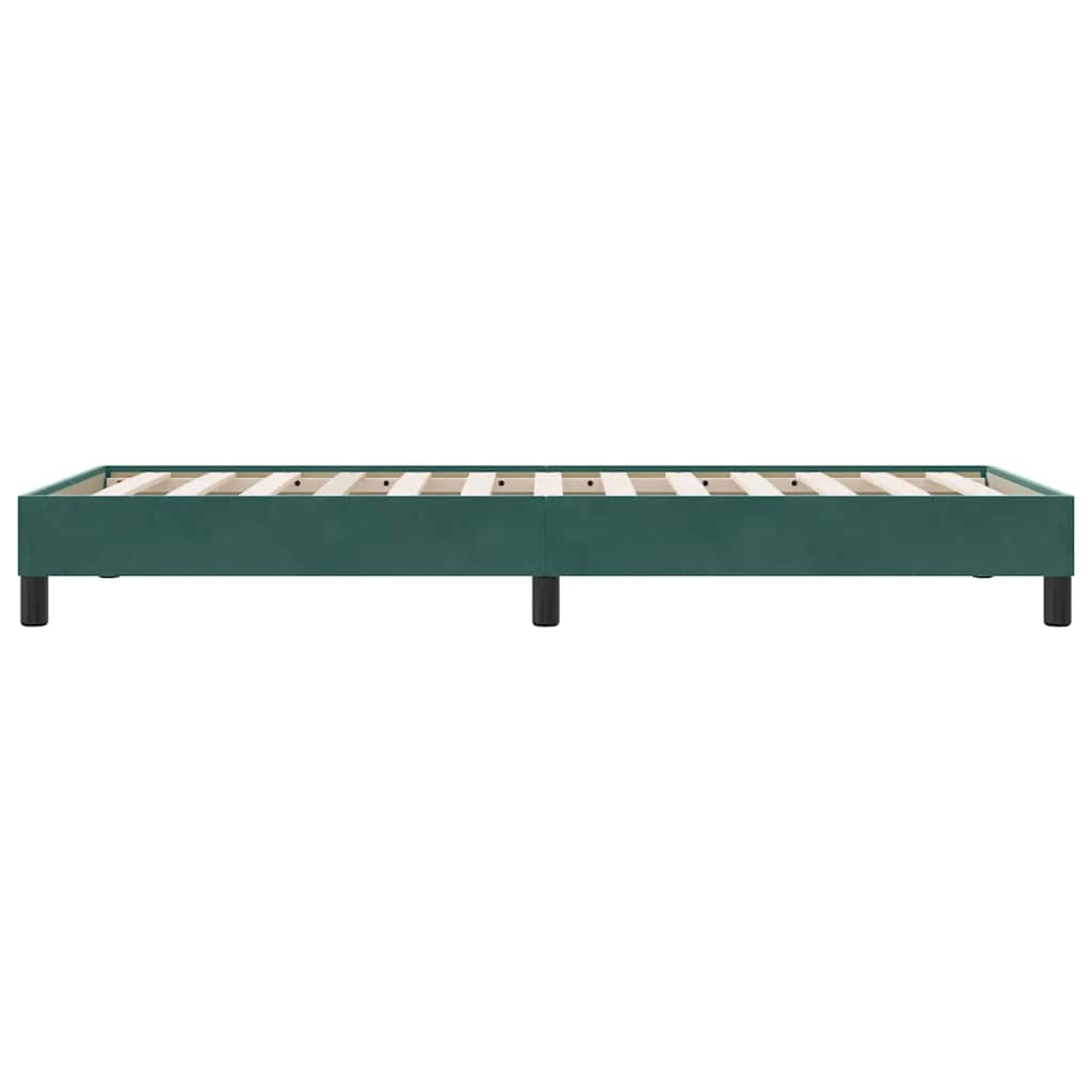 Boxspring zonder matras fluweel donkergroen 80x210 cm