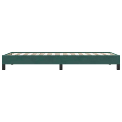 Boxspring zonder matras fluweel donkergroen 80x210 cm