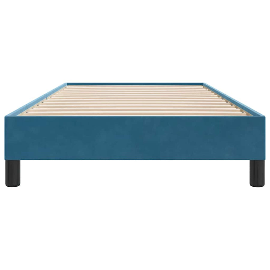 Boxspring zonder matras fluweel donkerblauw 80x210 cm