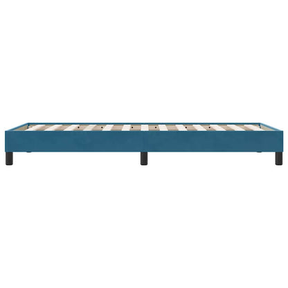 Boxspring zonder matras fluweel donkerblauw 80x210 cm
