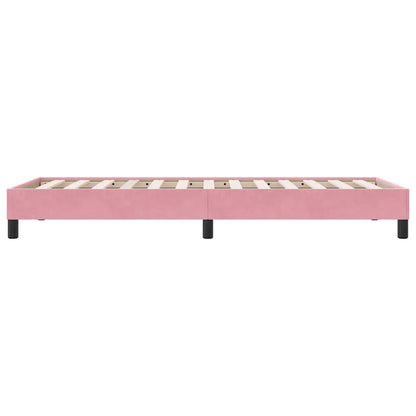 Boxspring zonder matras fluweel roze 80x210 cm