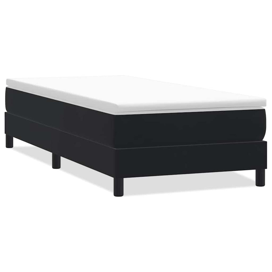 Boxspring zonder matras fluweel zwart 100x210 cm