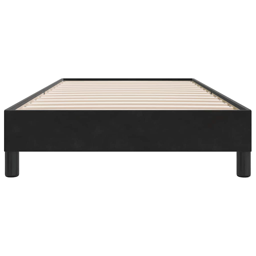 Boxspring zonder matras fluweel zwart 100x210 cm