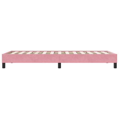 Boxspring zonder matras fluweel roze 100x210 cm