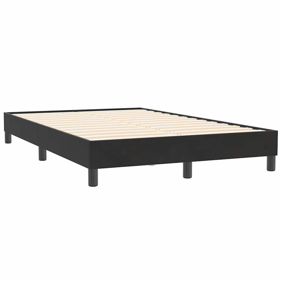 Boxspring zonder matras fluweel zwart 120x210 cm
