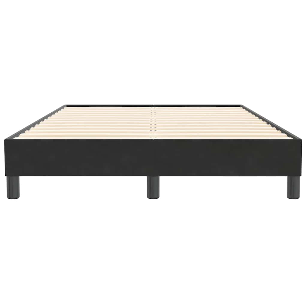 Boxspring zonder matras fluweel zwart 120x210 cm