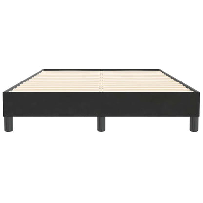 Boxspring zonder matras fluweel zwart 120x210 cm