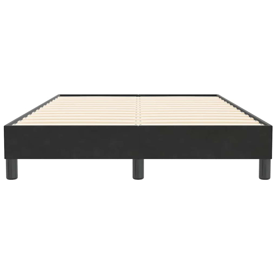 Boxspring zonder matras fluweel zwart 120x210 cm