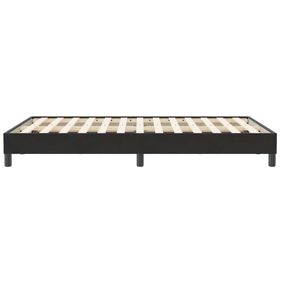 Boxspring zonder matras fluweel zwart 120x210 cm