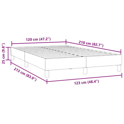 Boxspring zonder matras fluweel zwart 120x210 cm