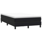 Box spring without mattress velvet black 120x210 cm