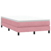Boxspring 120x210 cm fluweel roze