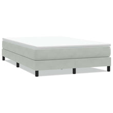 Boxspring zonder matras fluweel lichtgrijs 140x210 cm