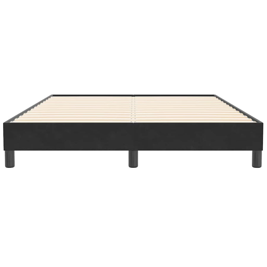 Boxspring zonder matras fluweel zwart 140x210 cm