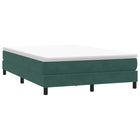 Boxspring 140x210 cm fluweel donkergroen