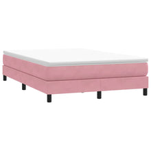 Boxspring zonder matras fluweel roze 140x210 cm