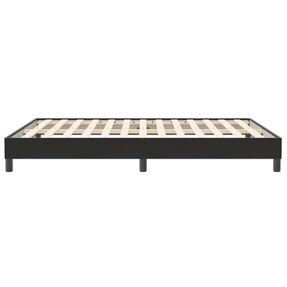 Boxspring zonder matras fluweel zwart 160x210 cm