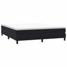 Box spring without mattress velvet black 180x210 cm