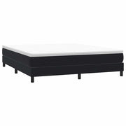 Box spring without mattress velvet black 180x210 cm