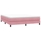 Boxspring 180x210 cm fluweel roze