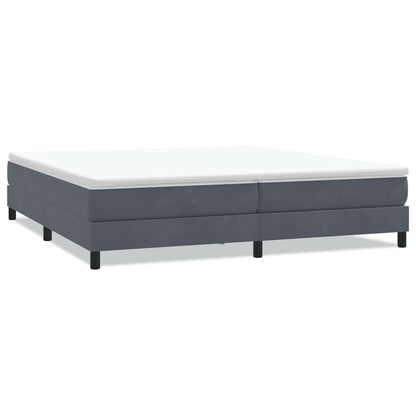 Boxspringbed zonder matras 200x210 cm fluweel donkergrijs
