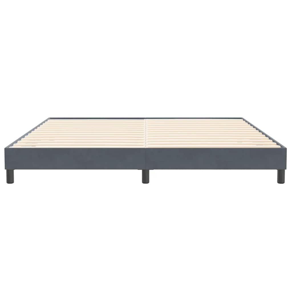 Boxspringbed zonder matras 200x210 cm fluweel donkergrijs