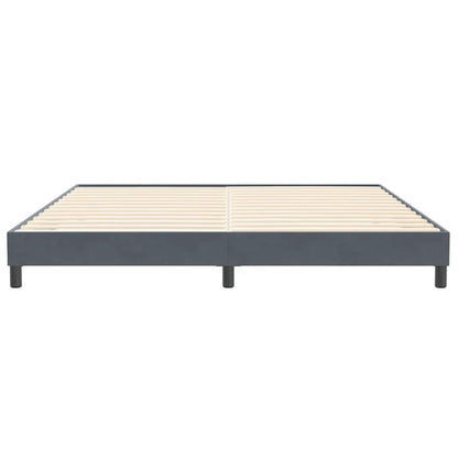 Boxspringbed zonder matras 200x210 cm fluweel donkergrijs