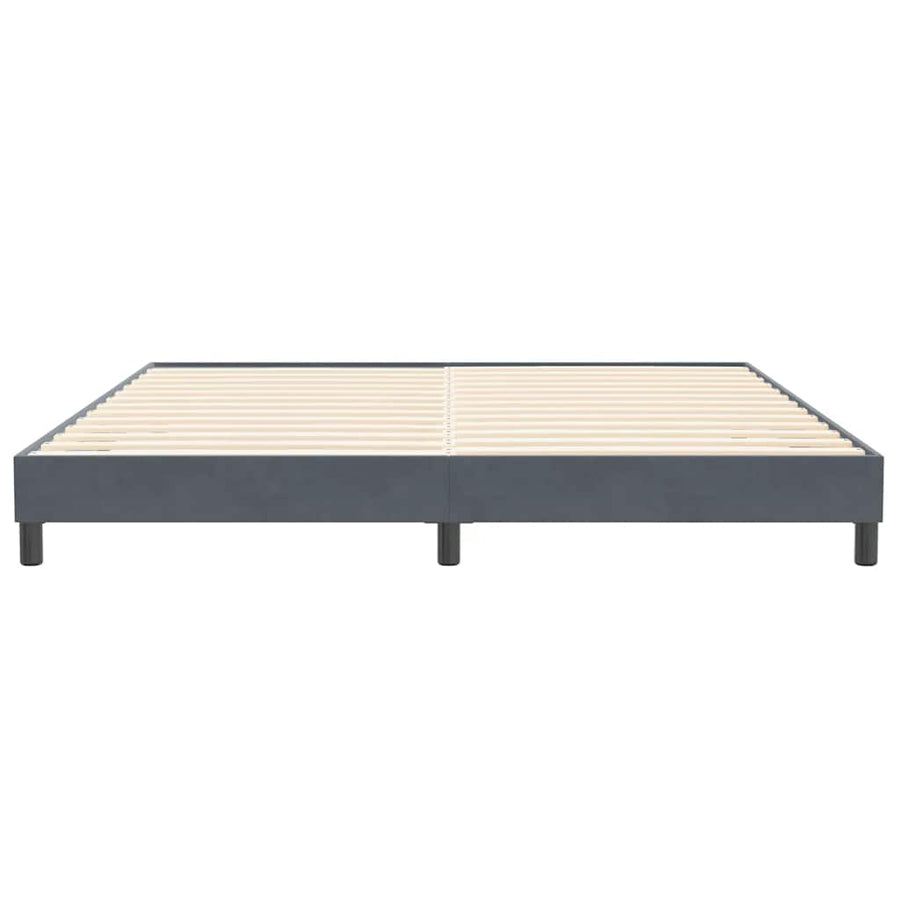 Boxspringbed zonder matras 200x210 cm fluweel donkergrijs