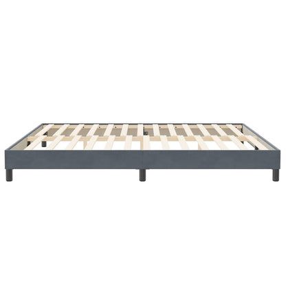 Boxspringbed zonder matras 200x210 cm fluweel donkergrijs