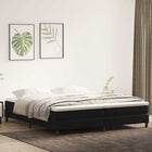 Boxspringbed 200x210 cm fluweel zwart