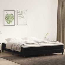 Boxspringbed zonder matras 200x210 cm fluweel zwart