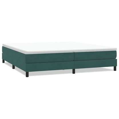 Bed boxspring zonder matras 200x210 cm fluweel donkergroen