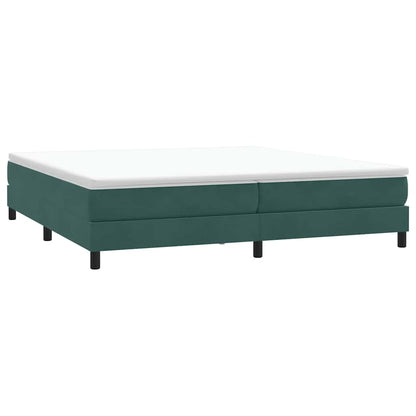 Bed boxspring zonder matras 200x210 cm fluweel donkergroen