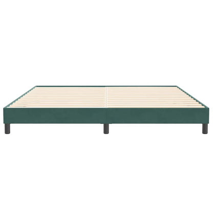 Bed boxspring zonder matras 200x210 cm fluweel donkergroen