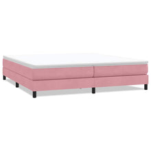 Boxspring zonder matras fluweel roze 200x210 cm