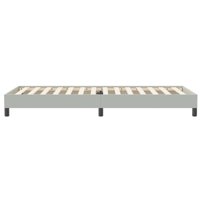 Boxspring zonder matras fluweel lichtgrijs 80x220 cm