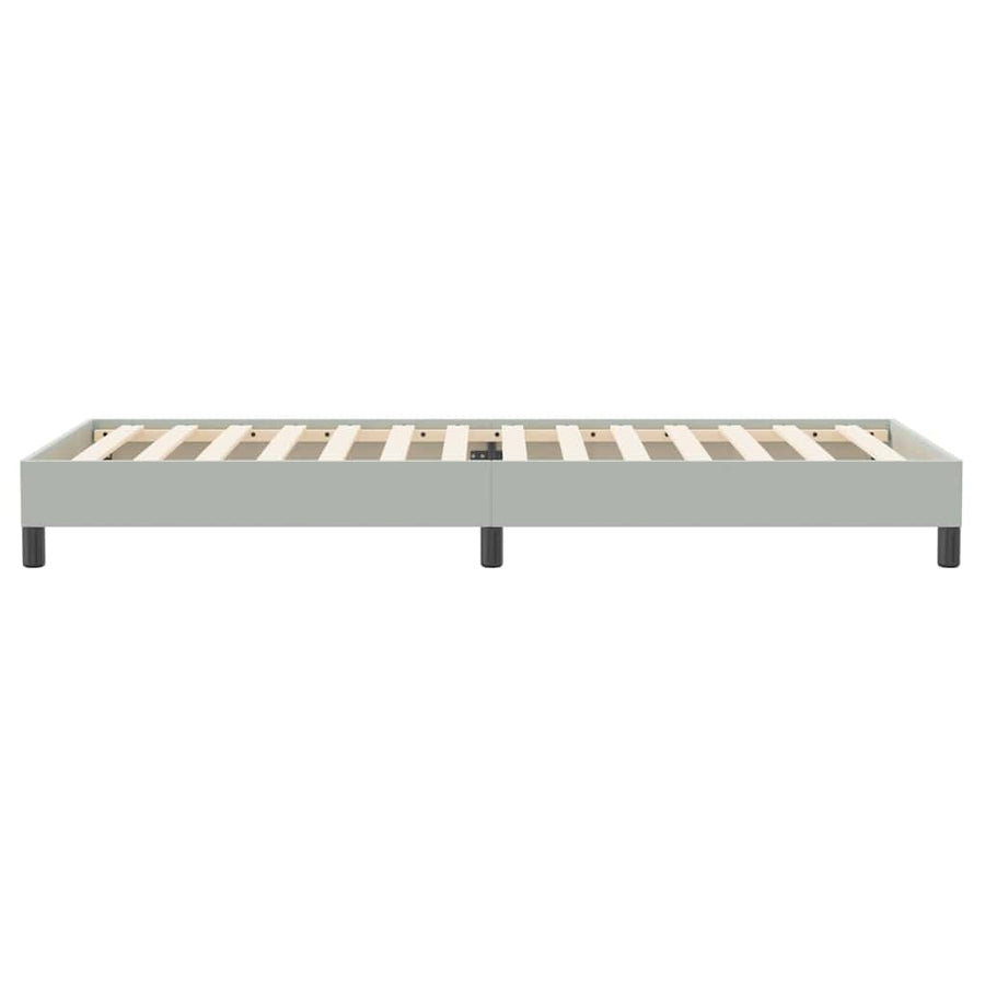 Boxspring zonder matras fluweel lichtgrijs 80x220 cm