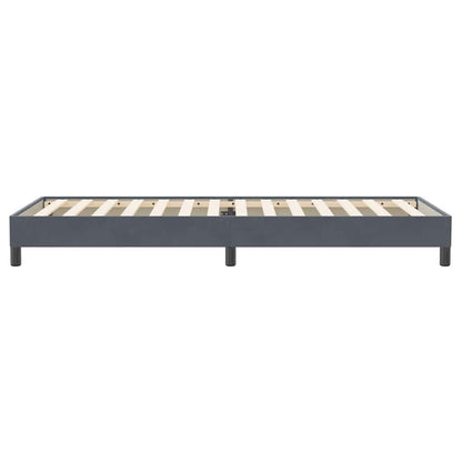 Boxspring zonder matras fluweel donkergrijs 80x220 cm