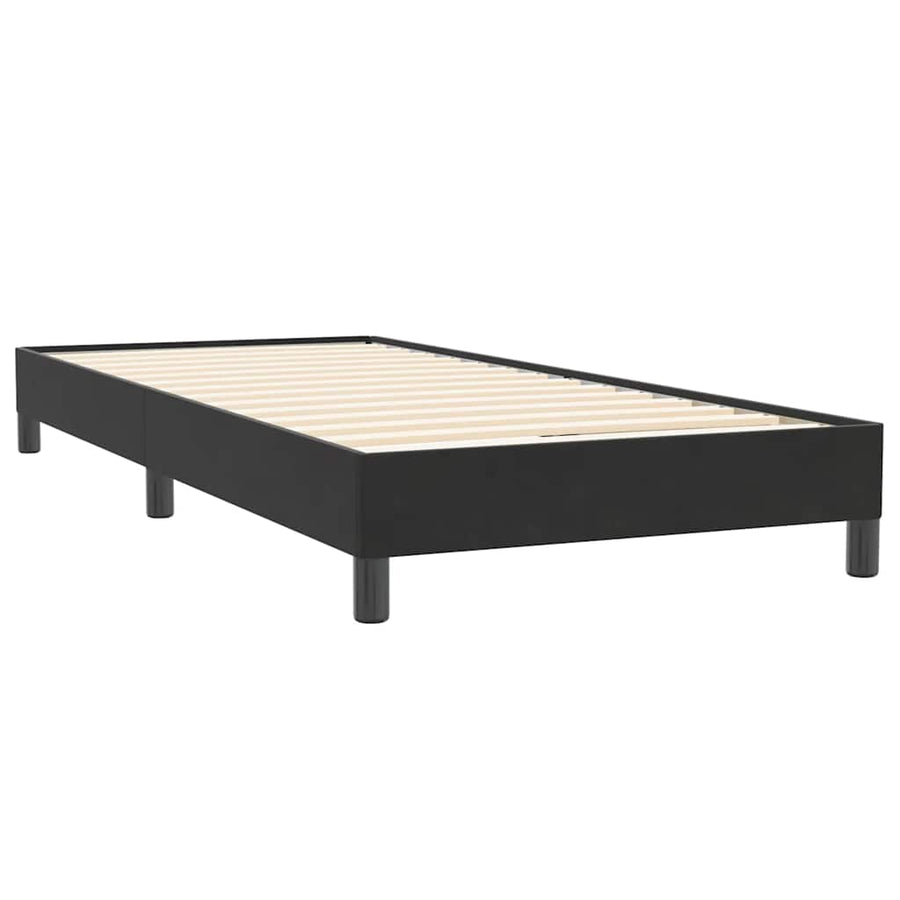 Boxspring zonder matras fluweel zwart 80x220 cm