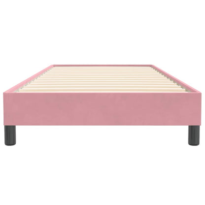 Boxspring zonder matras fluweel roze 80x220 cm