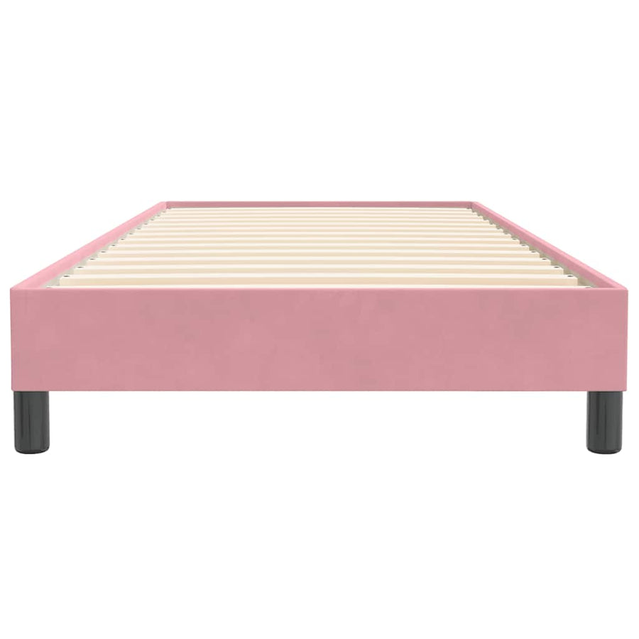 Boxspring zonder matras fluweel roze 80x220 cm
