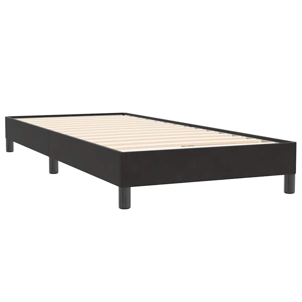 Boxspring zonder matras fluweel zwart 90x220 cm