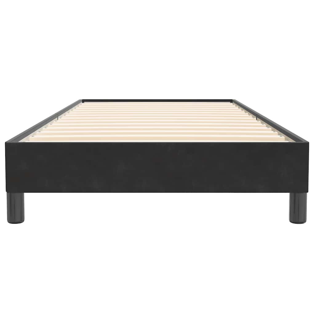 Boxspring zonder matras fluweel zwart 90x220 cm