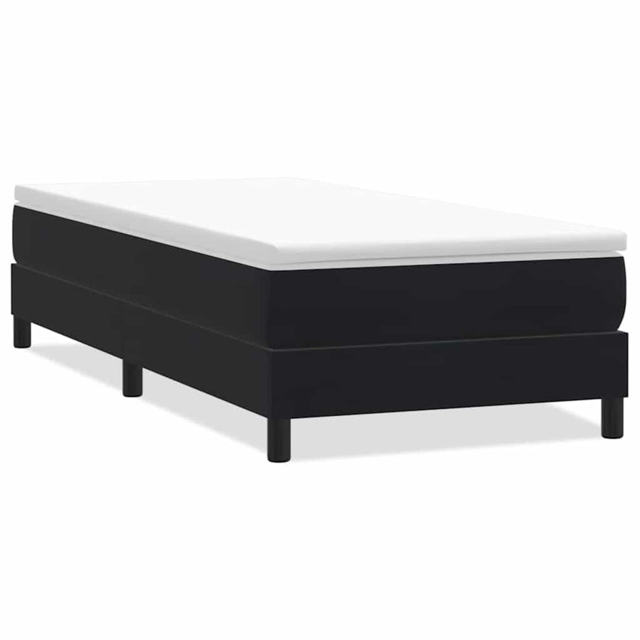 Boxspring zonder matras fluweel zwart 100x220 cm