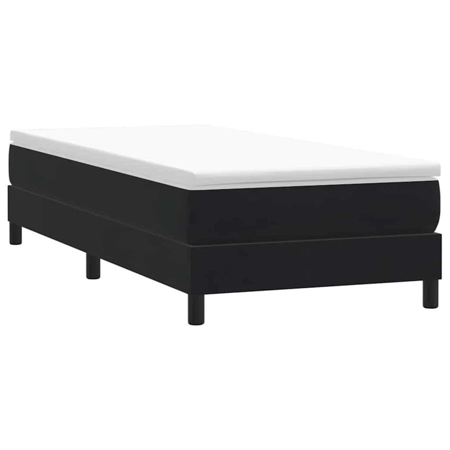 Boxspring zonder matras fluweel zwart 100x220 cm