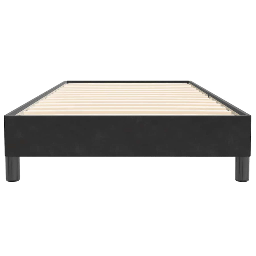 Boxspring zonder matras fluweel zwart 100x220 cm